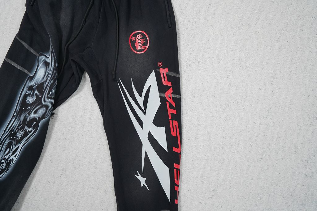 Hellstar Black Flame Sweatpants