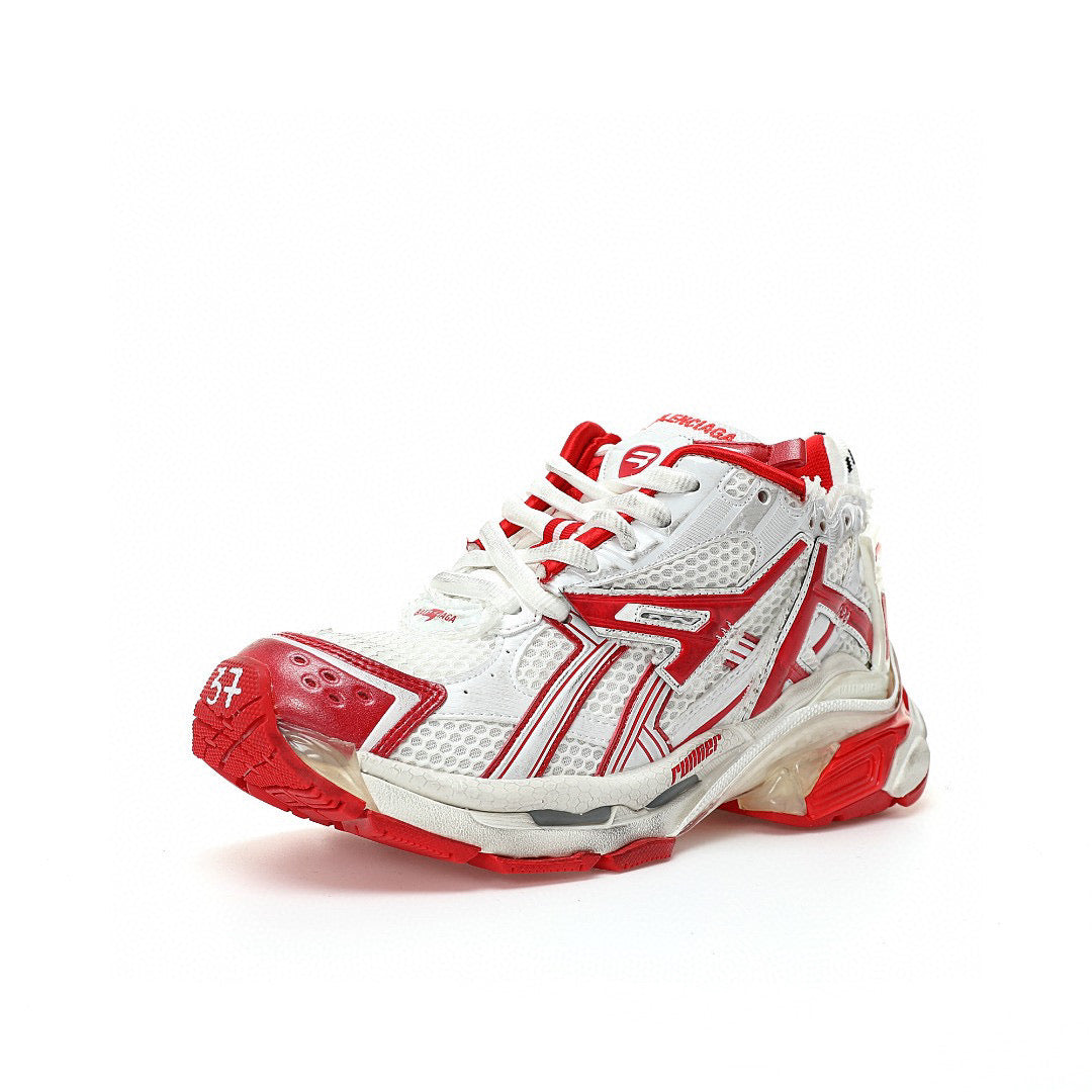 Balenciaga Runners White Red