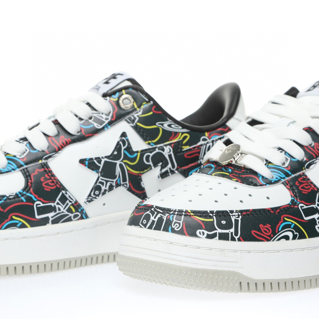 Bapesta Black Doodles
