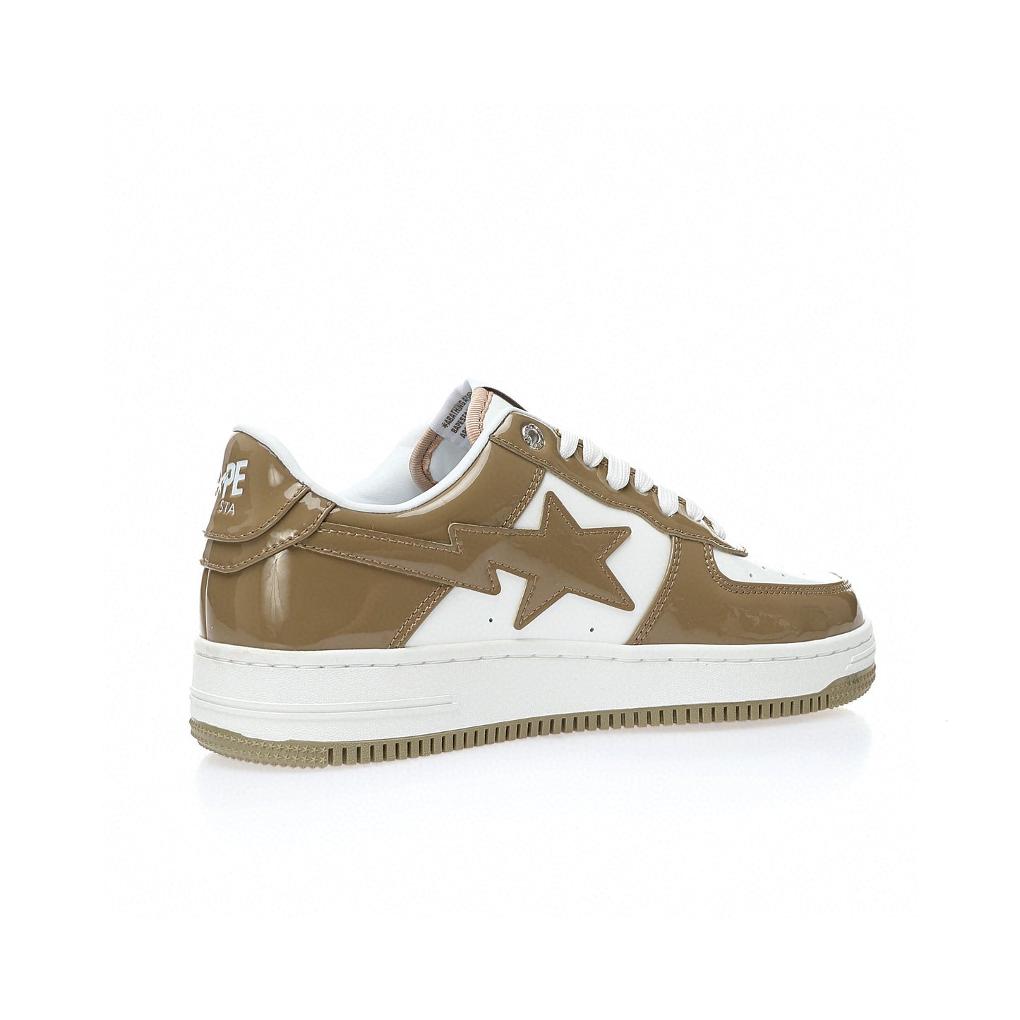 Bapesta Patent Leather Muddy Green