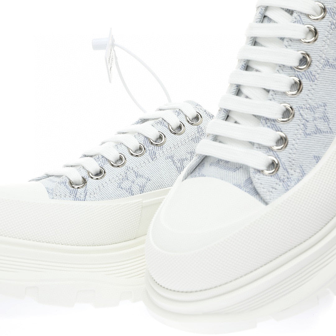McQueen LV White Denim