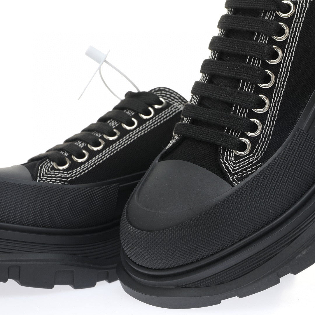 McQueen White Stitching