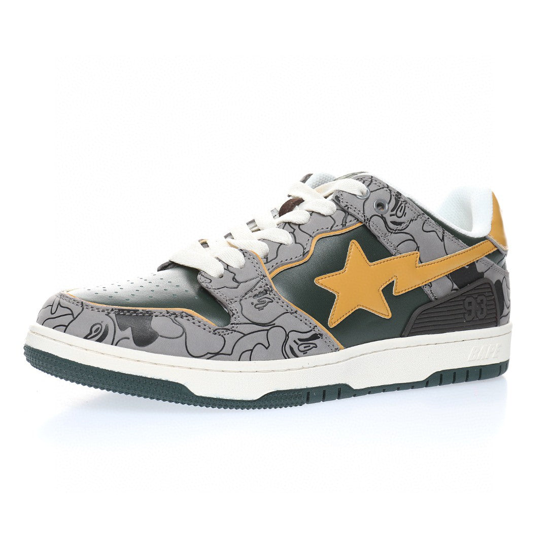 Bapesta Sk8 Sta Low Green Camo