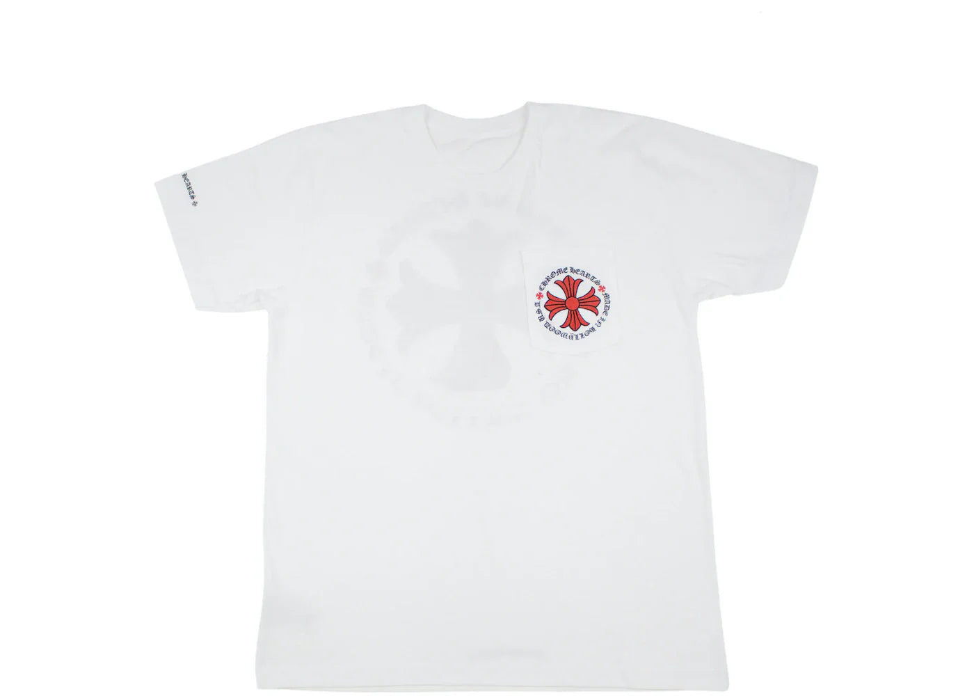 Chrome Hearts Made in Hollywood Plus Cross T-shirt White/Red