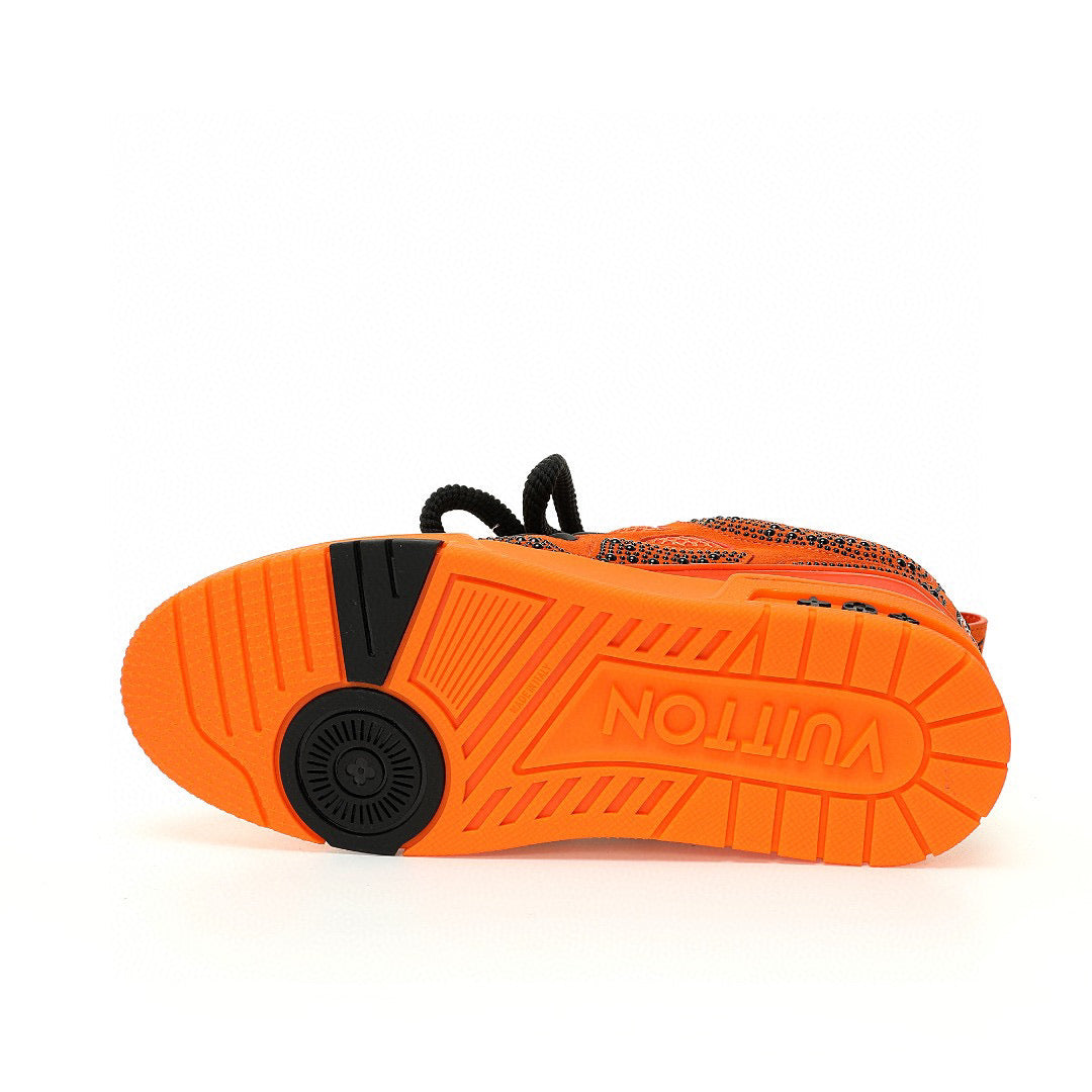 LV Skate Orange Rhinestone
