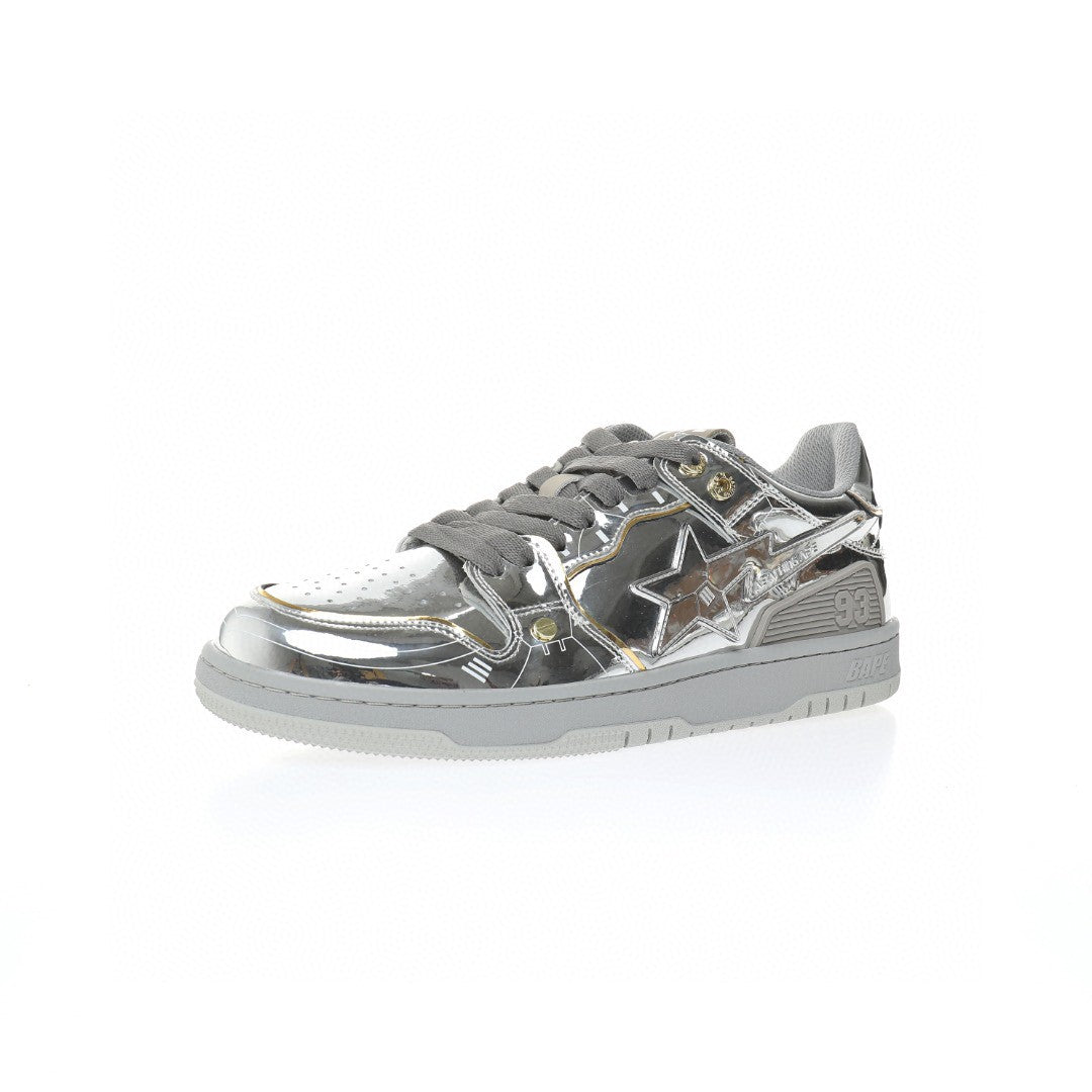 Bapesta Sk8 Sta Silver