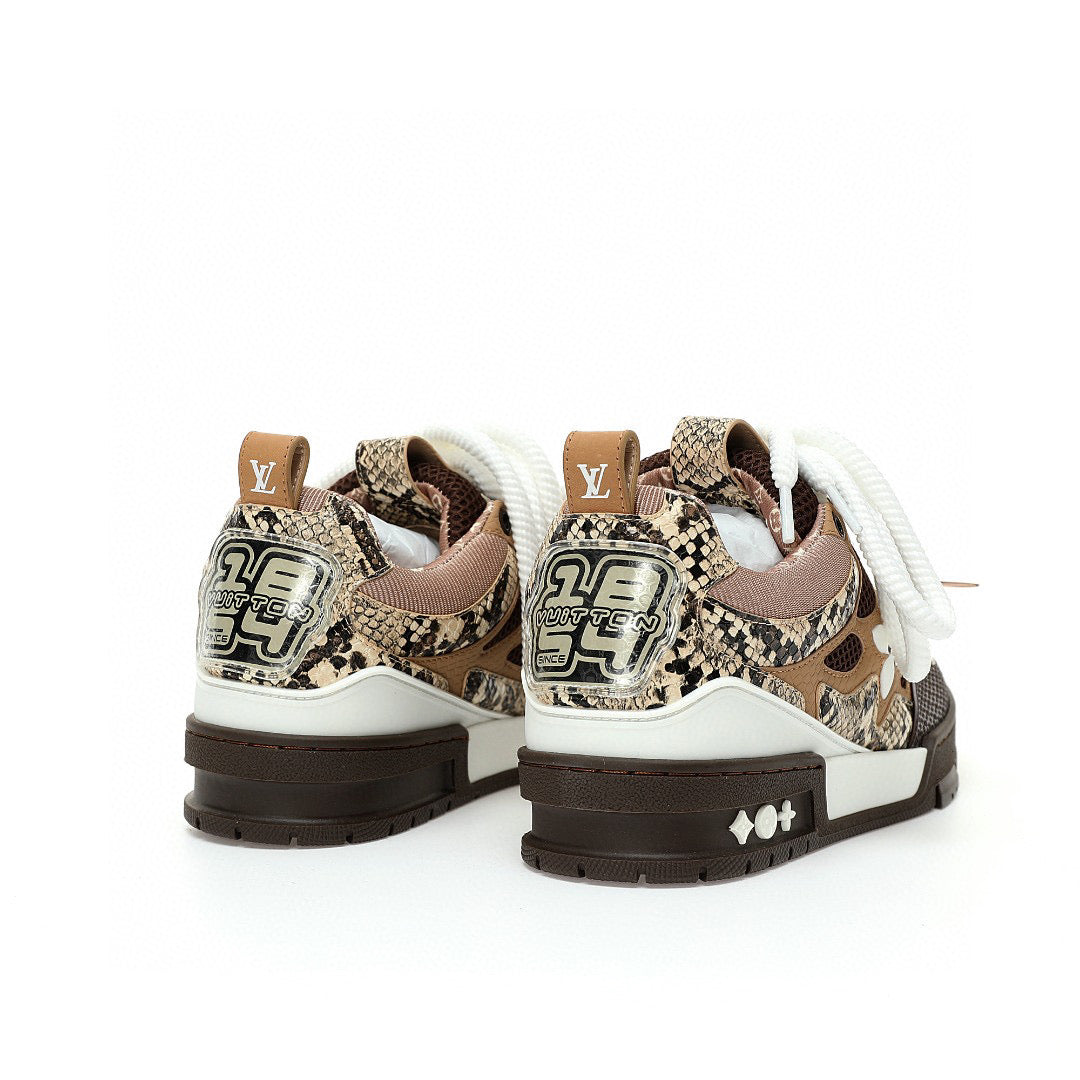 LV Skate Brown Snakeskin