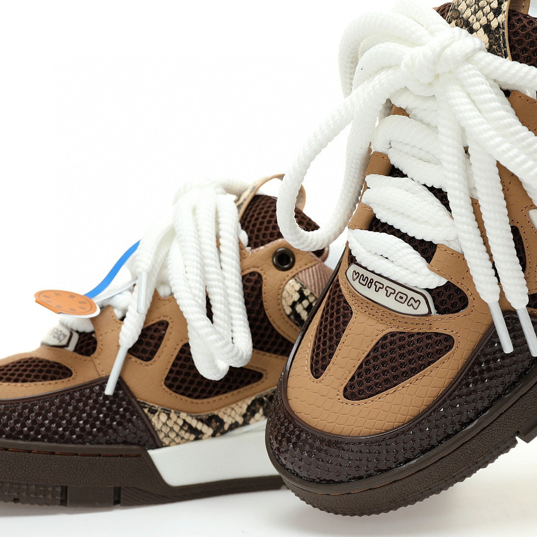 LV Skate Brown Snakeskin