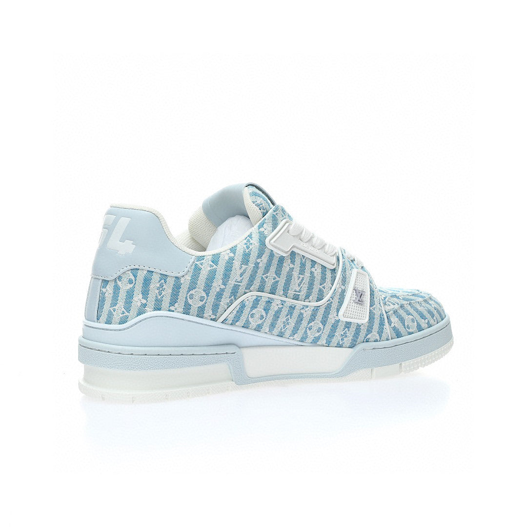 LV Trainer Blue Stripe Mono