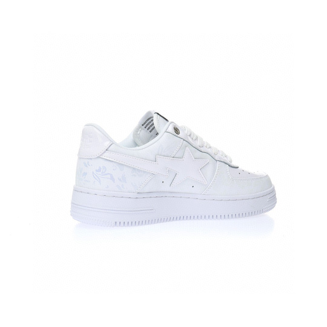 Bapesta White Print