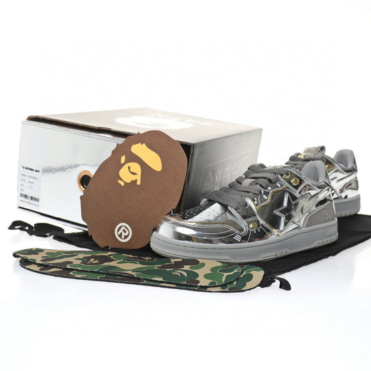 Bapesta Sk8 Sta Silver