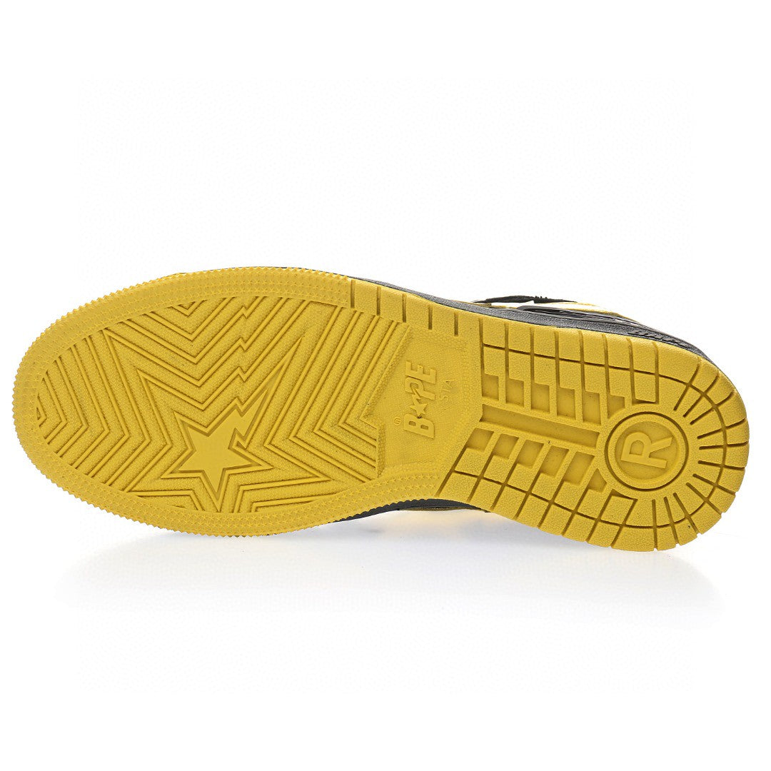 Bapesta Sk8 Sta Black & Yellow