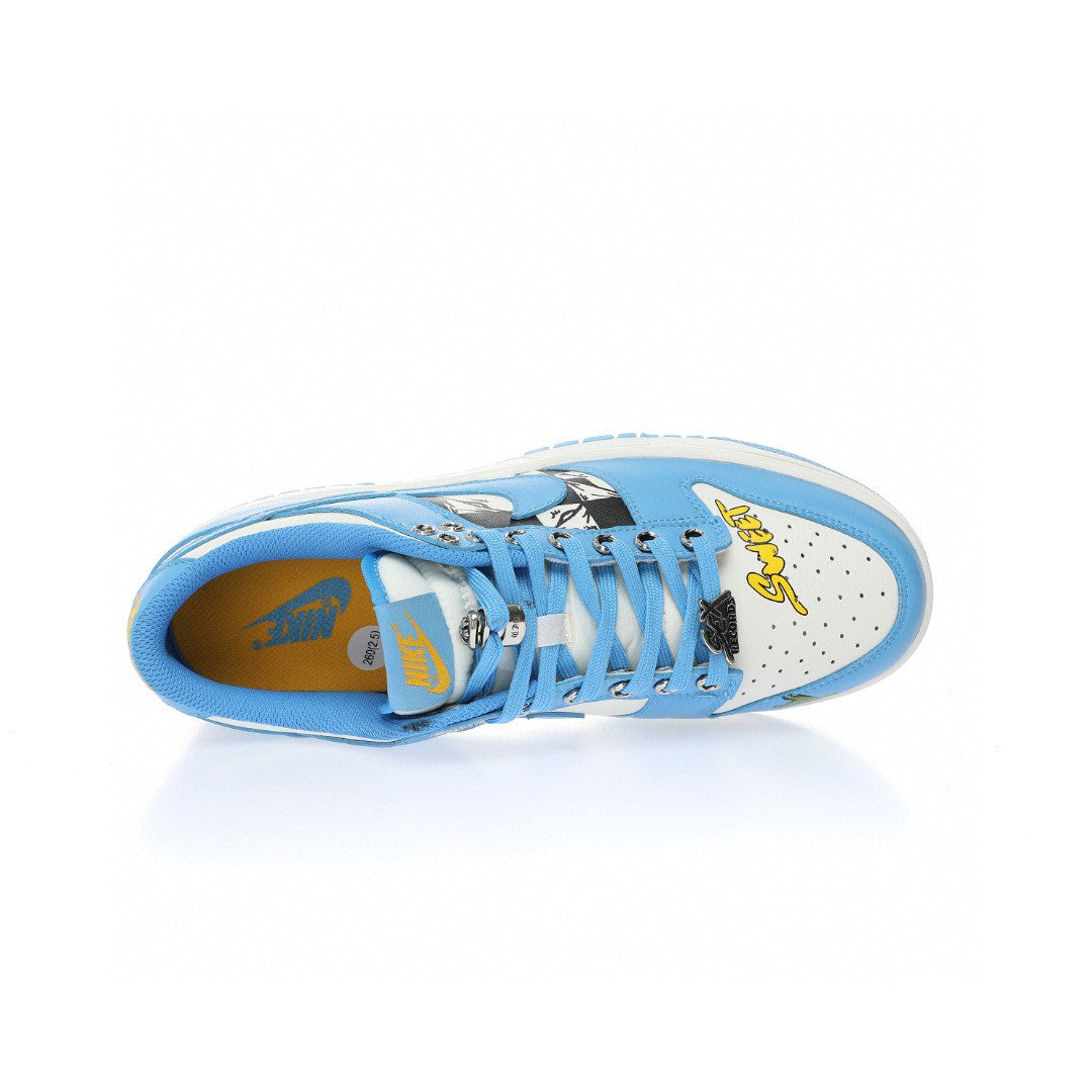 Dunk Low Blue & White Chrom Hearts