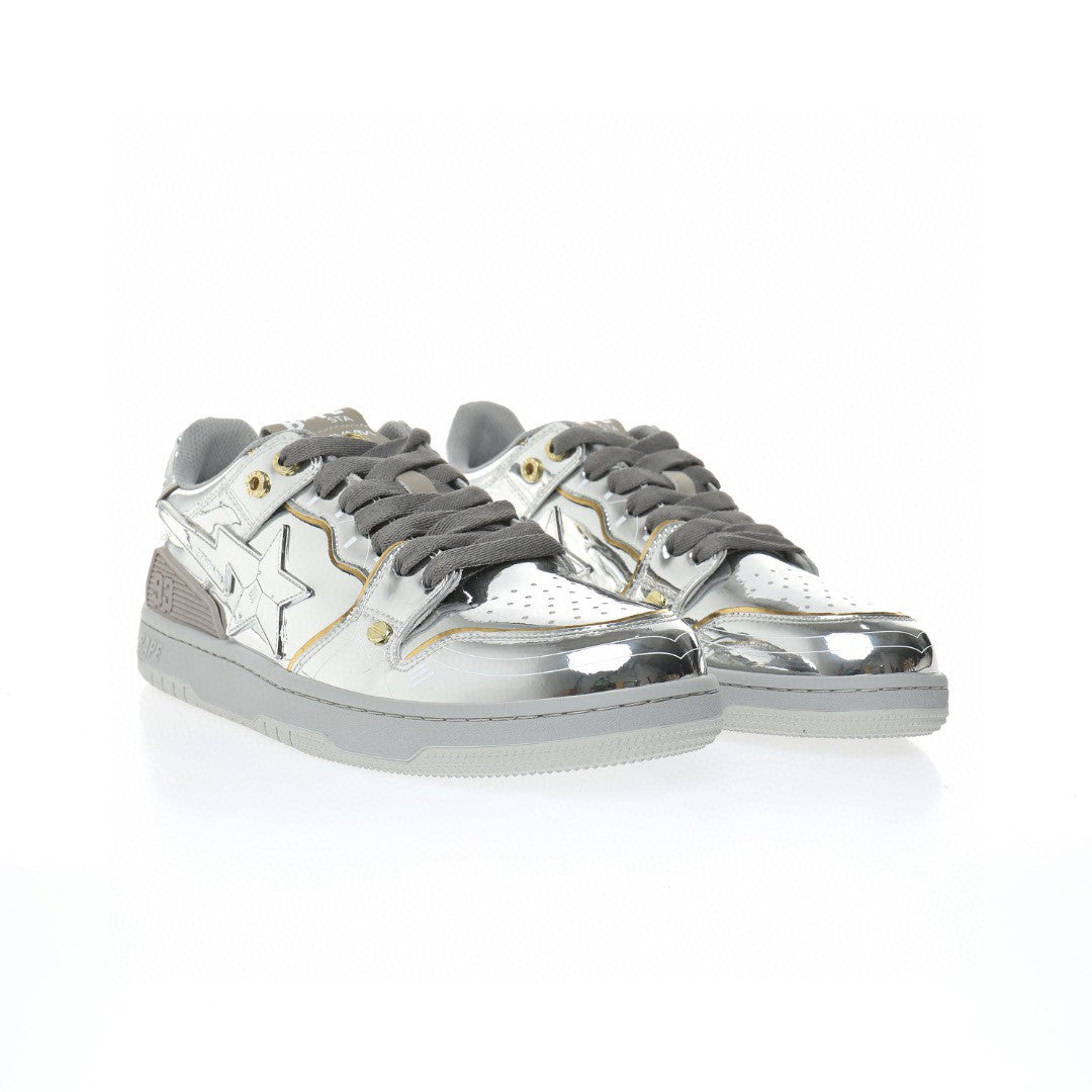 Bapesta Sk8 Sta Silver