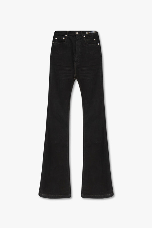 Rick Owens DRKSHDW Flared Wax Denim