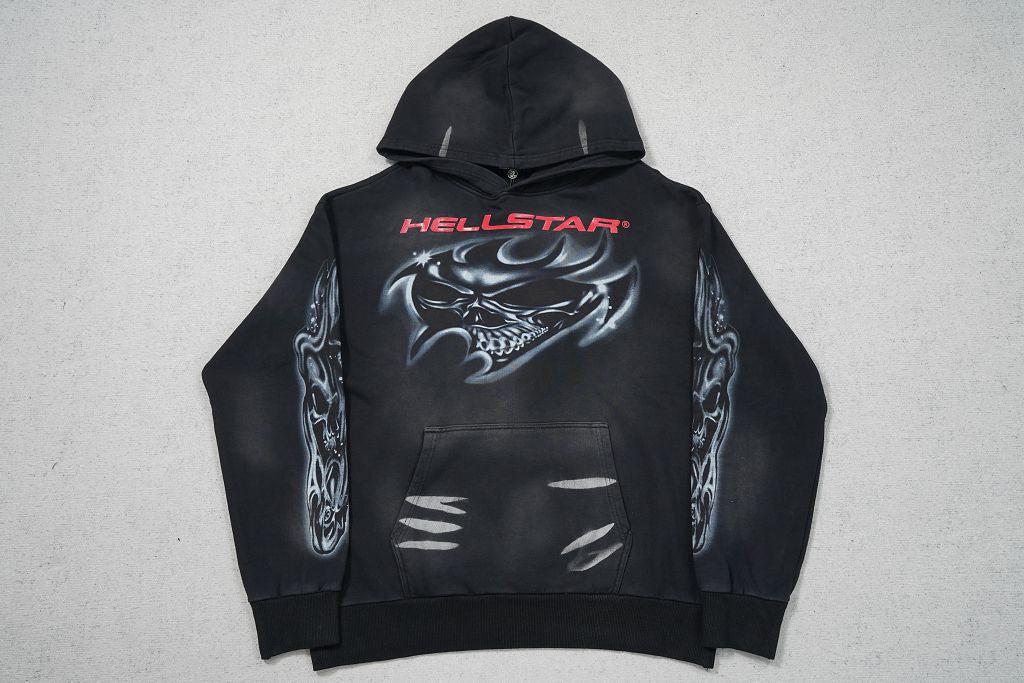 Hellstar Black Flame Hoodie
