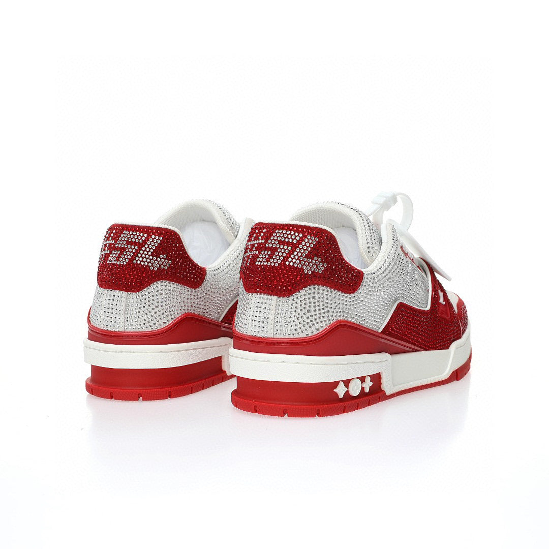 LV Trainer Red Rhinestone