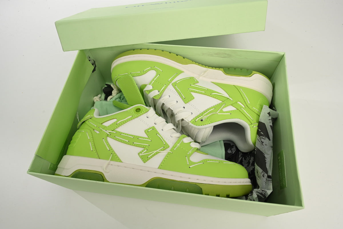 Off White Out Of Office Lime Green & White