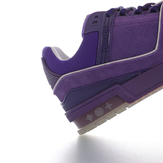 LV Trainer Purple Leather