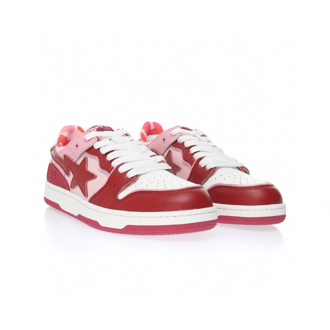 Bapesta Red Leather