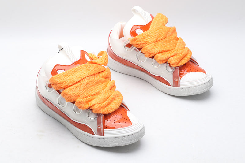 Lanvin Curb Patent Orange