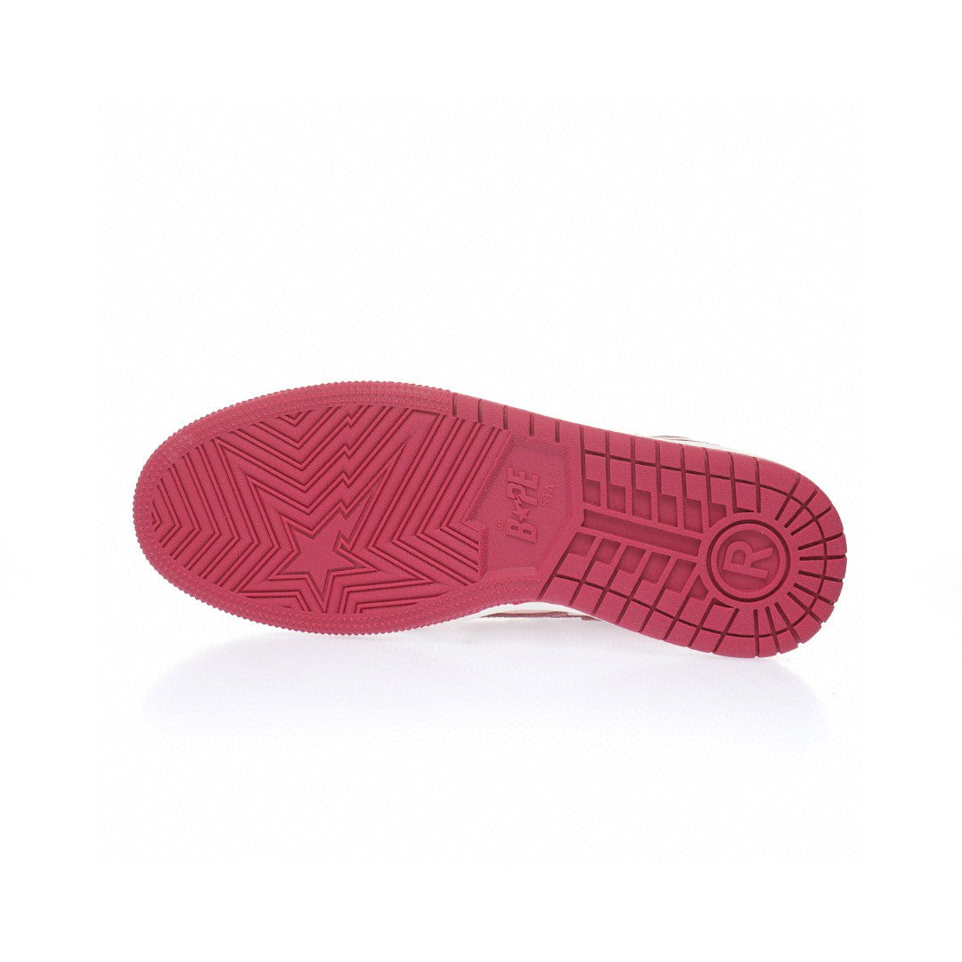 Bapesta Red Leather