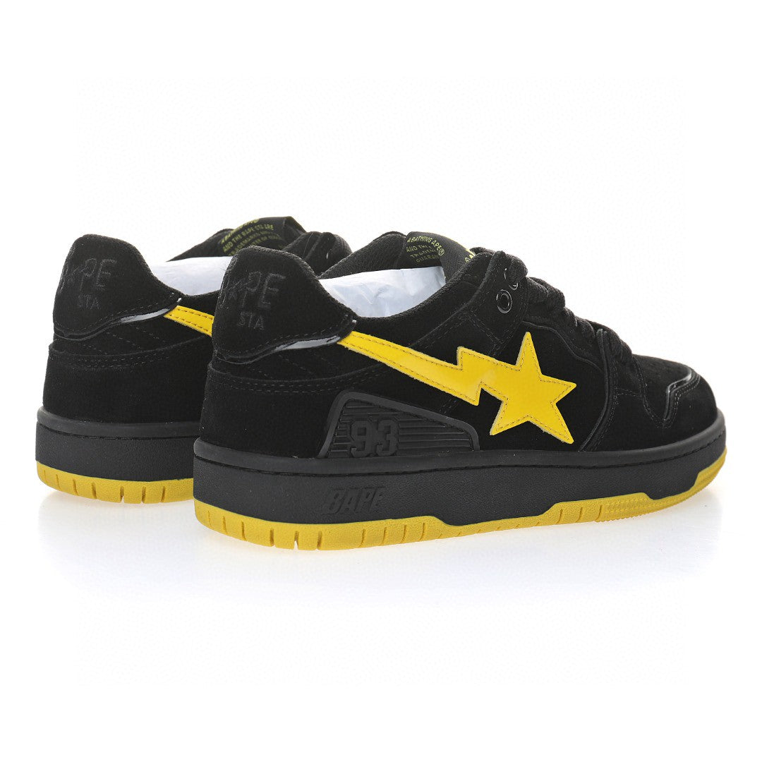 Bapesta Sk8 Sta Black & Yellow