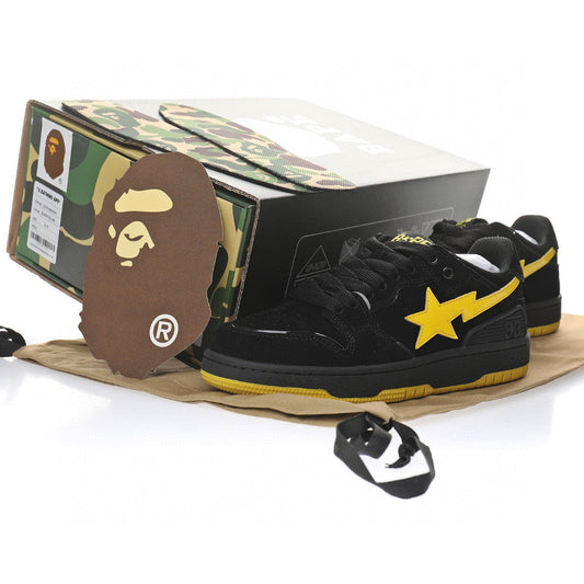 Bapesta Sk8 Sta Black & Yellow