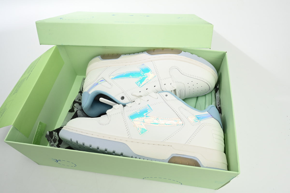 Off White Out Of Office Blue White Blue Discoloration