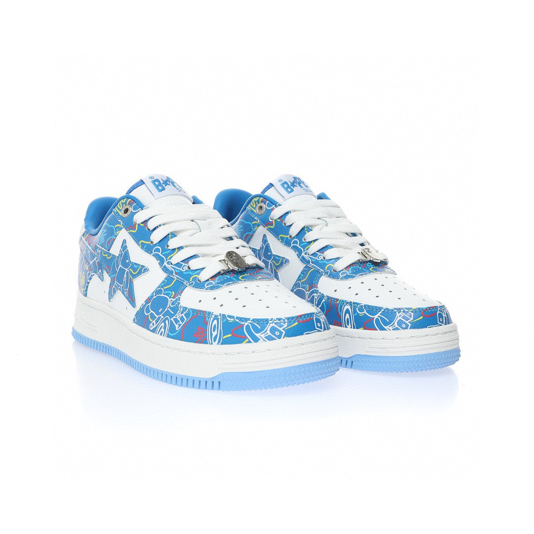 Bapesta Blue Doodles