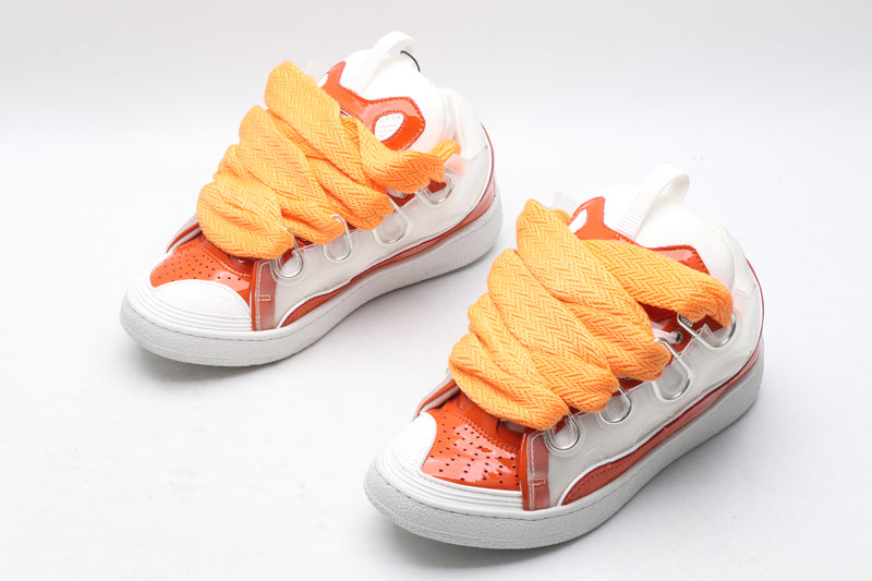 Lanvin Curb Patent Orange