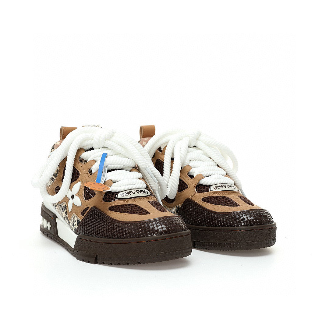 LV Skate Brown Snakeskin