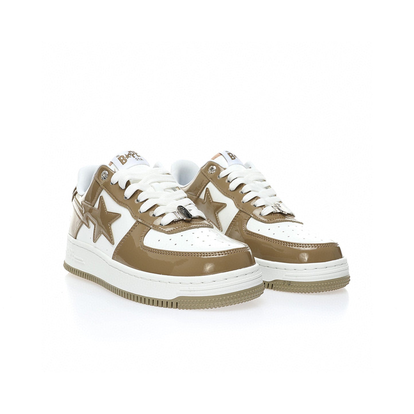 Bapesta Patent Leather Muddy Green