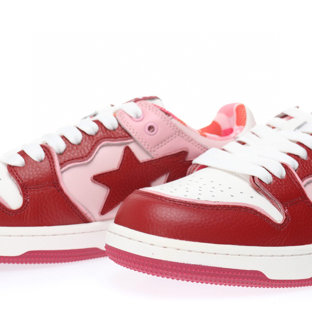 Bapesta Red Leather