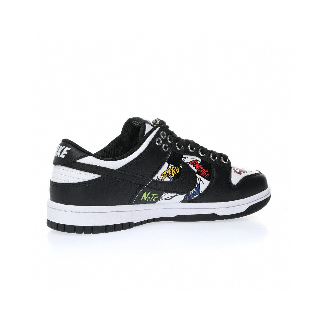 Dunk Low Black White Chrome Hearts Concept