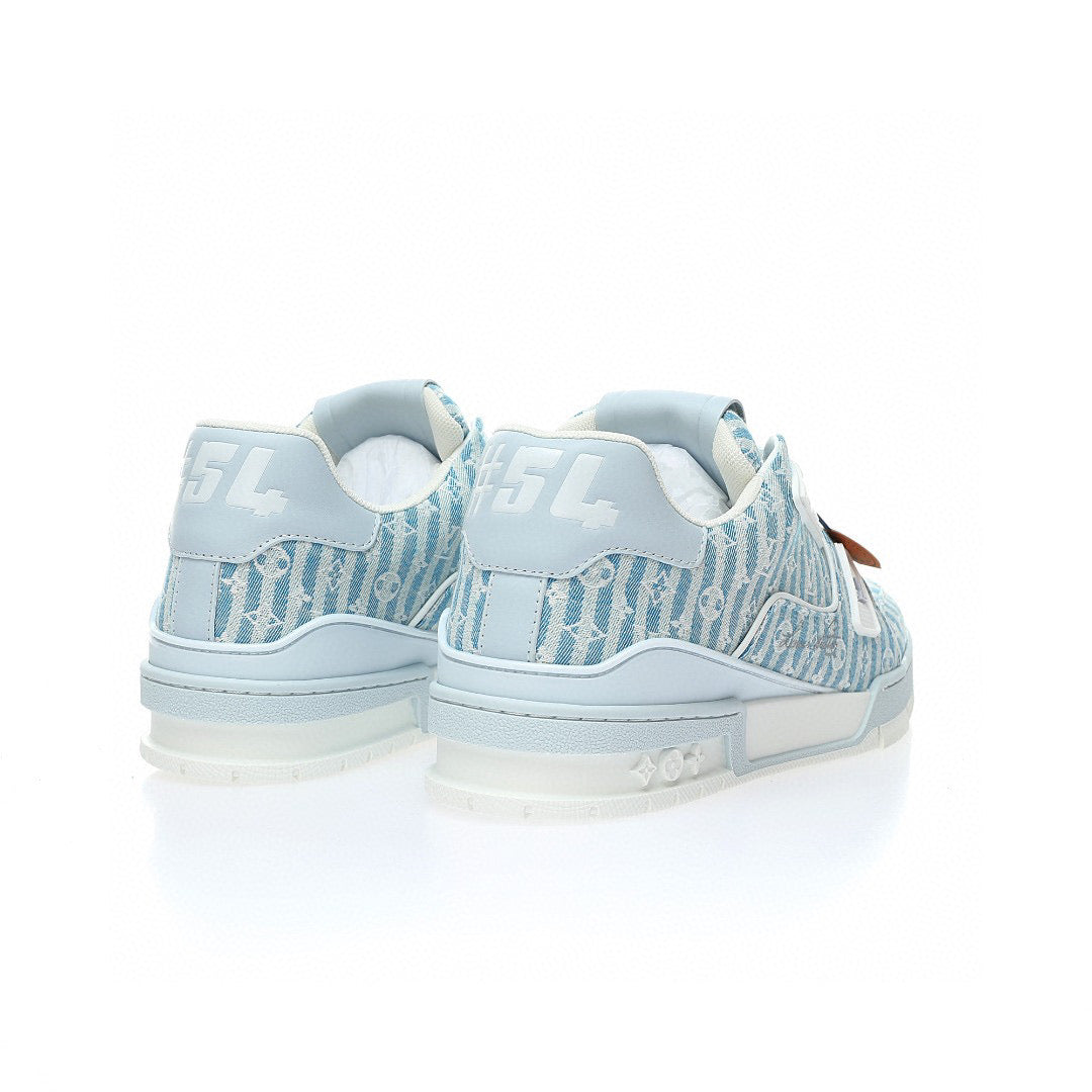 LV Trainer Blue Stripe Mono