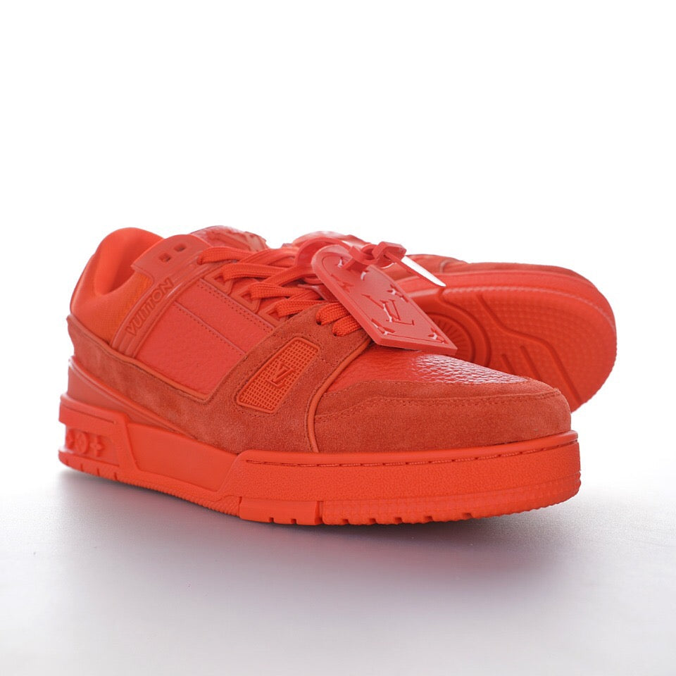 LV Trainer Red Leather