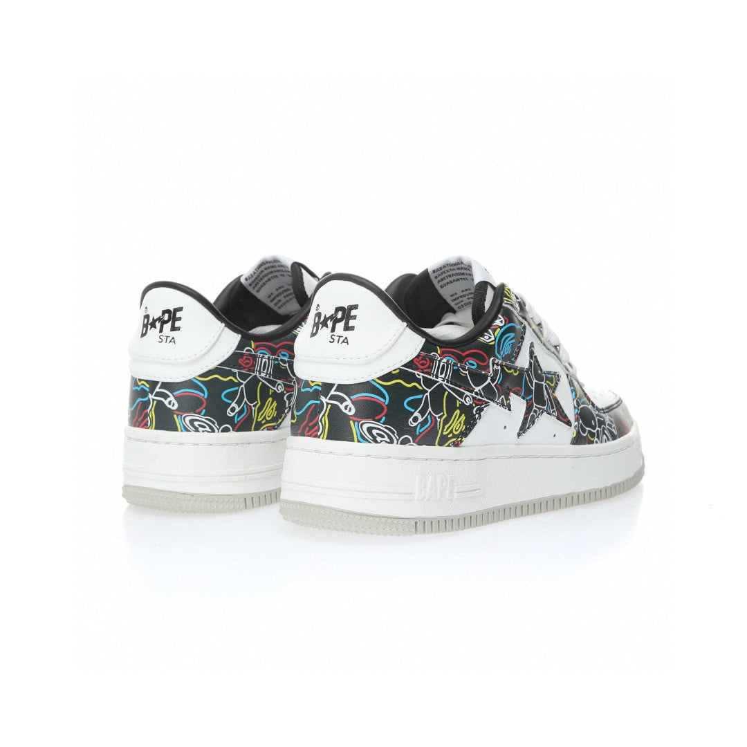 Bapesta Black Doodles