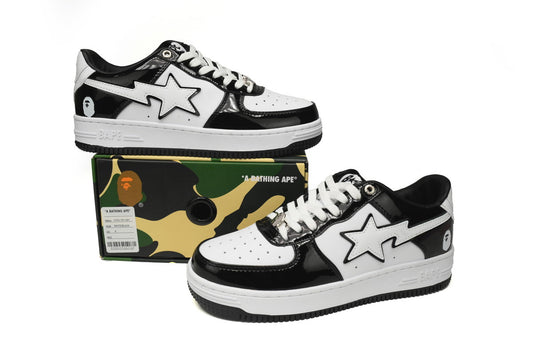 Bapesta Low Black & White