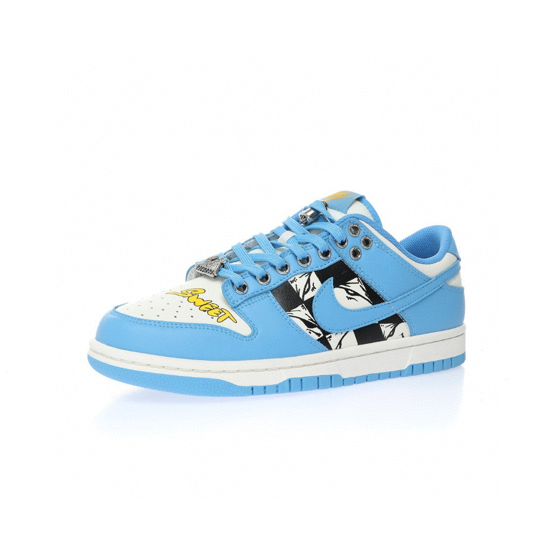 Dunk Low Blue & White Chrom Hearts