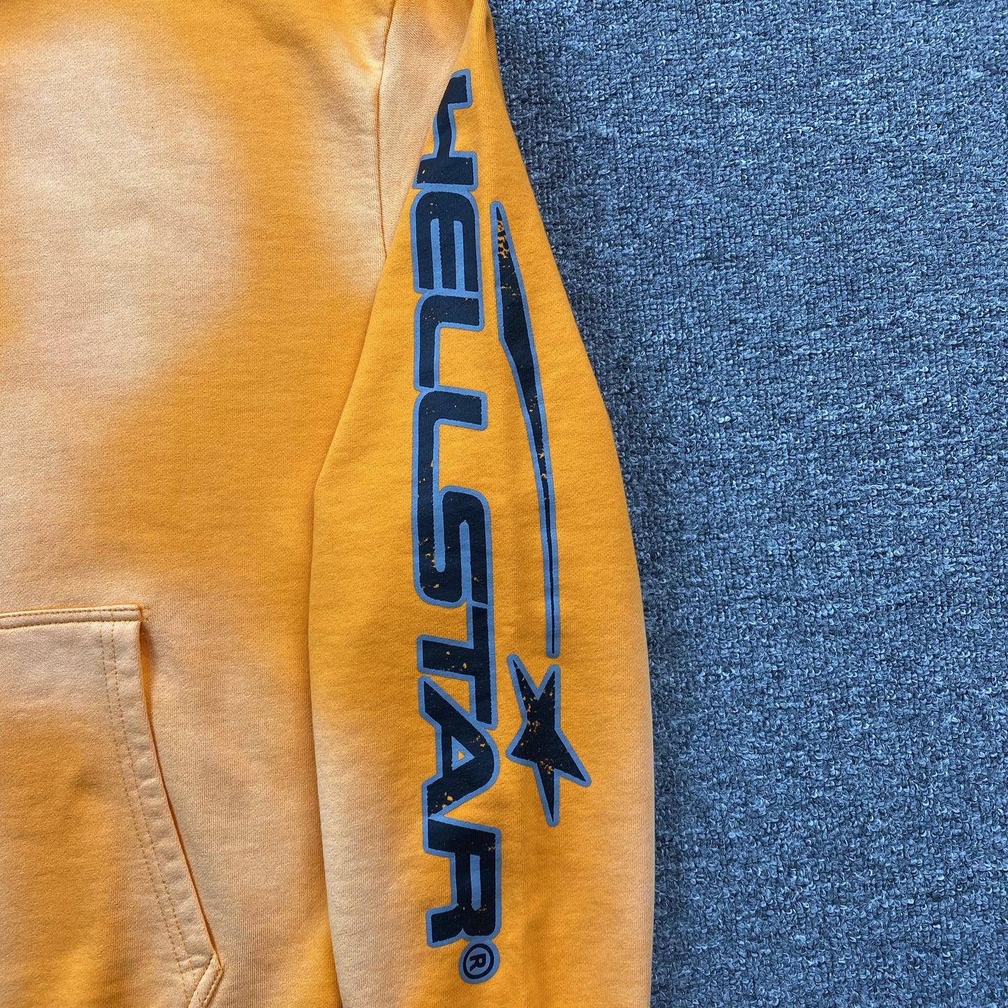 Hellstar Studios Orange Washed Hoodie