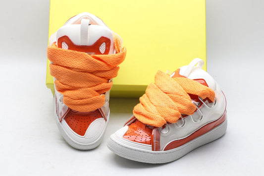 Lanvin Curb Patent Orange