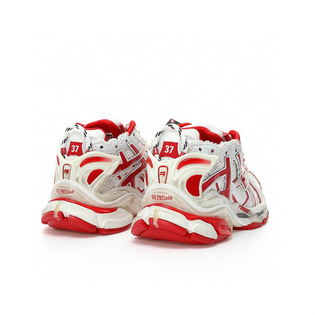 Balenciaga Runners White Red