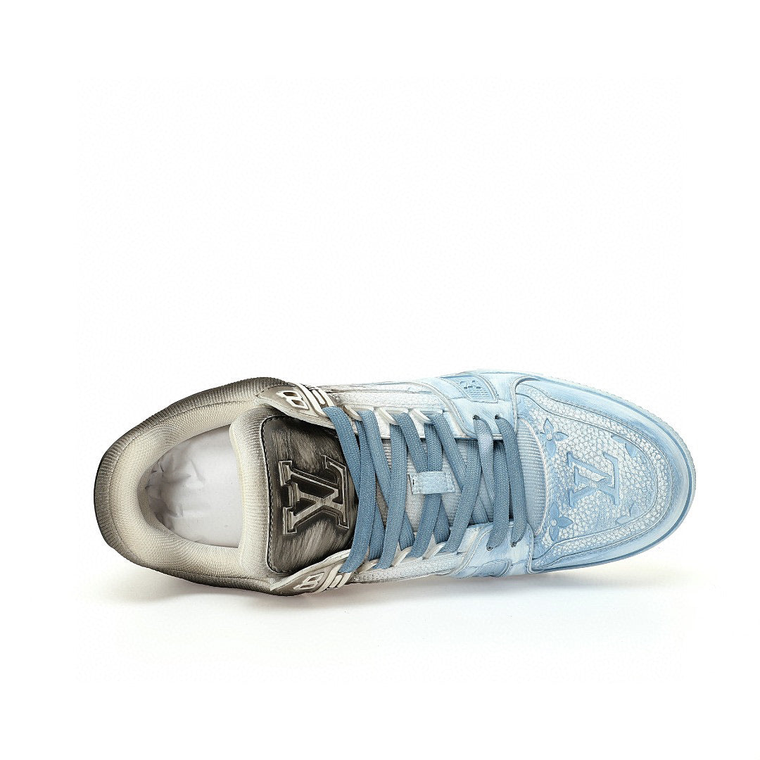 LV Trainer Baby Blue Black