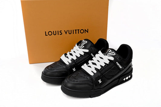 LV Trainer Black Embossed