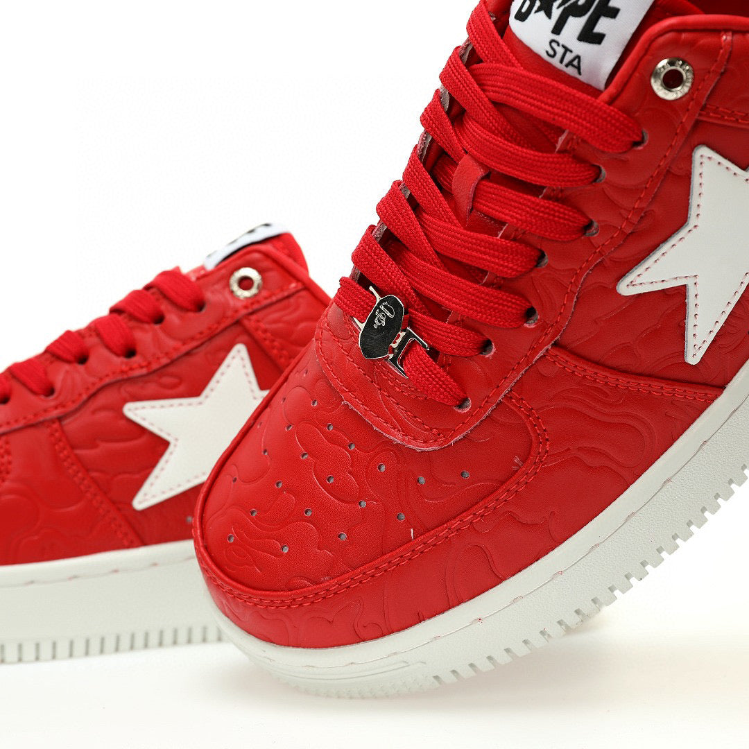 Bapesta Highsnobiety Red