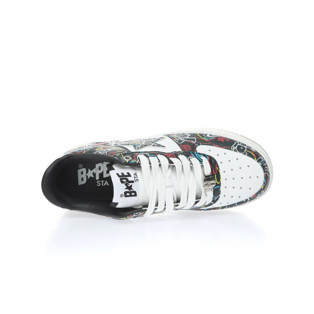 Bapesta Black Doodles