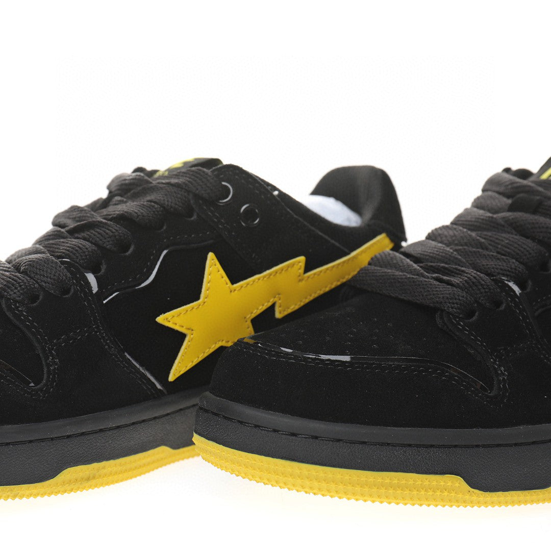 Bapesta Sk8 Sta Black & Yellow
