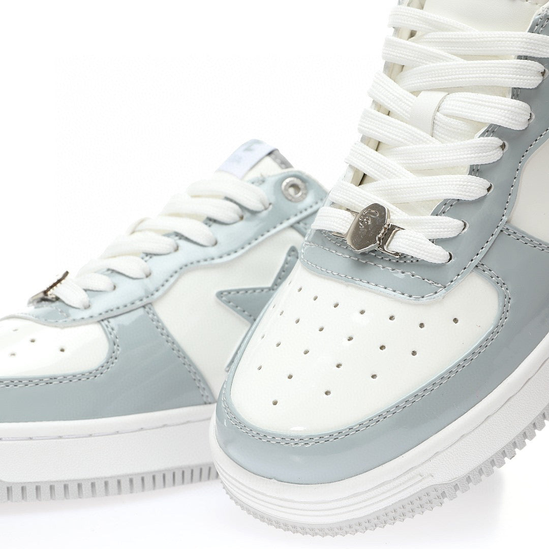 Bapesta Patent Leather Grey