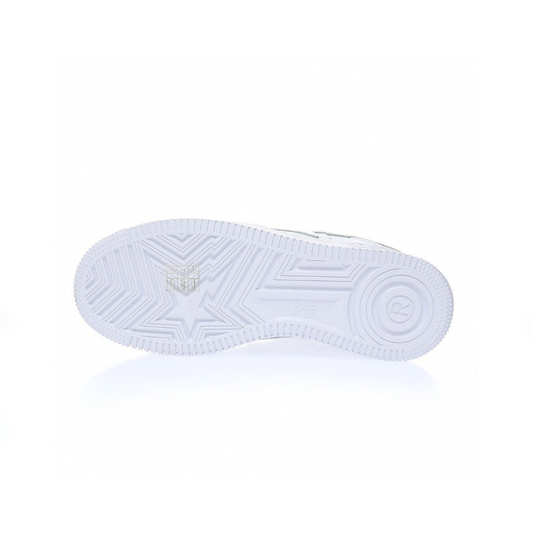 Bapesta White Print